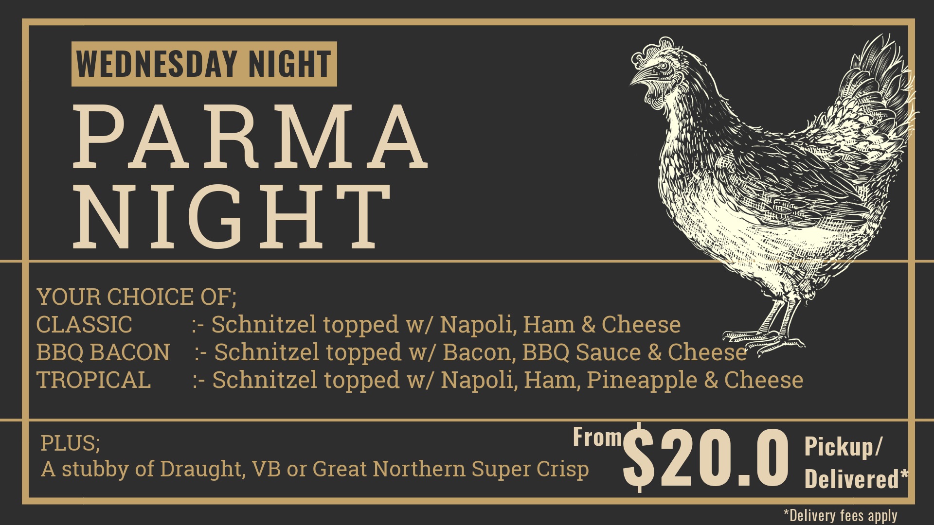 parma night Westernport Hotel